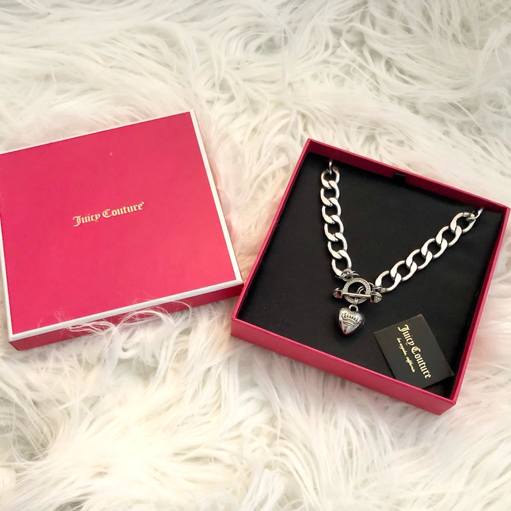 JUICY COUTURE CHARM LINK NECKLACE